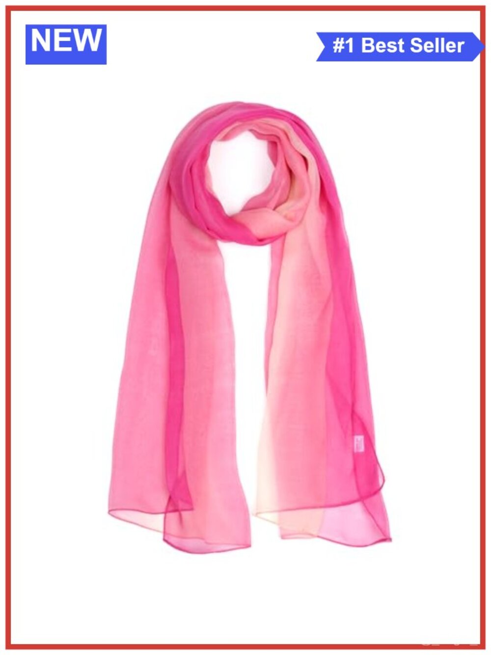 Chiffon Scarf Sheer Shawl Long Lightweight Beach Wrap for Women